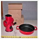 New Cast Iron 9" Pan & Drum Grader