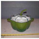 New Enamelware Cast Roasting Pan 9" Round Glass