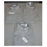 New Van Huesen Shirts size 15 & 15.5 Set of 3