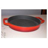 New Enamelware Iron Grilling Pan 12"
