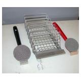 New Steak BBQ Rack & Grill Scrubbers 2