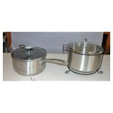 New Stainless 10" Pan & Popcorn Snack Cooker