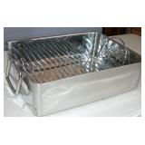 New 15" Roaster Pan w Rack Heavy