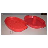 Blue Iron Chef Roasters Set of 2