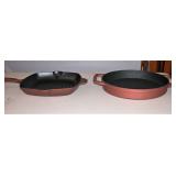 New Cast iron Grilling Pans Set of 2