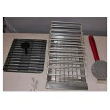 New Steak Grill Rack Grill Press & Scrapers