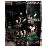 Asian 6 Panel Divider Jade Mother Pearl  96"