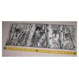 Wolf Print on Board 24" X 9"