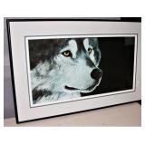 Wolf Print Signed Jon Van Zyle 1986 28.5" X 18"