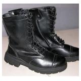 New Work Boots Zipper Side Steel Toe Size 10.5 UK