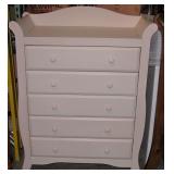 New 5 Drawer Dresser Cream Color