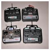 Remote Controls for RC Airplanes set of 4