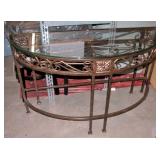 New Hall Table 48" L 29" T 18" D Glass Top