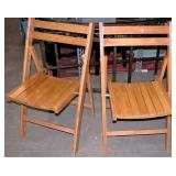 New Wood Patio Chairs set of 2