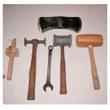 Vintage Ford Wrench tools & Sager Ax Head