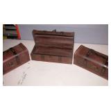 New Wood Trinket Boxes set 3