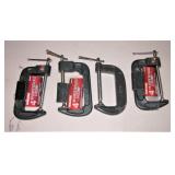 New 4" C Clamps set of 4