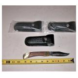 New Knives Lock Back w Cases set of 3