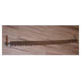 Antique 2 Man Cross Cut Saw 66" Long