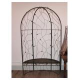 Garden Metal Bench Trellis 88" Tall 50" Wide