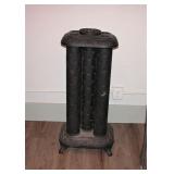 Antique Iron Gas Room Heater 37" Tall 16" W 12"D