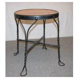 Vintage Ice Cream Parlor Stool 14.5" Round 18" T