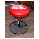 Big Red Shop Stool 14" Round 21" Tall