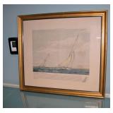 Franklin Fairchild Print signed 23" X 21"