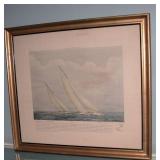 Franklin Fairchild Print signed 23" X 21"