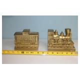 PM Craftsman Vintage Metal Train Book Ends