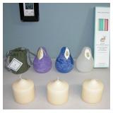 New Candles lot of 8