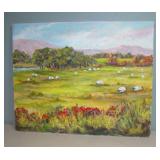 Grazing Sheep Oil on Canvas Gail Martin 20"X16"