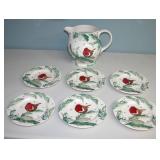 Emma Bridgewater Pitcher & 6 Desert Plates