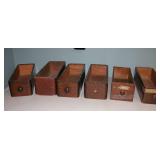 Antique Storage Boxes set 6