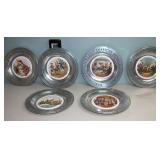 The Great Revolution 1776 Pewter Plate Set 6