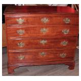 Antique 4 Drawer Mahogany Dresser 41" L 21" D 36"T