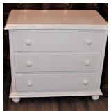 Vintage Dresser 3 Drawer 34" L 19" D 30" T