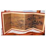 Vintage Signed Divider Wall Art 4 16" Panels