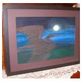 Pastel on Paper The night Heron Claudia Ross-Kuhn