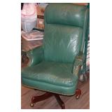 Vintage High Back Leather Office Chair