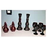 Vintage Cape Cod Red Glassware Lot