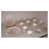 Red Wing Bob White Pottery Dishes 40 Pieces