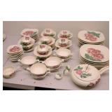 Red Wing Lexington Rose Pottery Dishes 68 Pieces