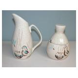 Red Wing Bob White Creamer & Sugar