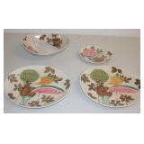 Red Wing Watermelon Pottery Dishes