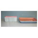 Red Wing & USA Vases 12" Console Dish Marked