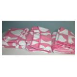 Throw Blankets set of 3 49" X 50"