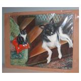 Oil on Board Best Friends Signed