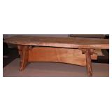 Live Edge Hand Crafted Bench 51" W 18" D 15" T