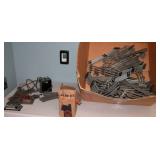 Vintage Toy Electric Train Track & Power Units Lot